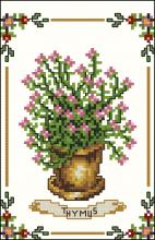 Схема вышивки крестом "Thymus"