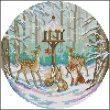 Схема вышивки крестом "Winter Woodland"
