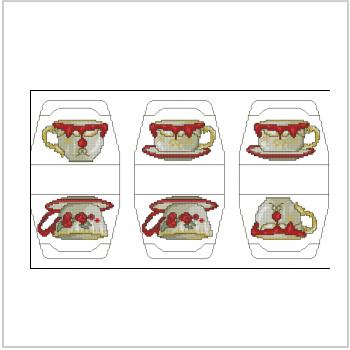 Схема вышивки крестом "Чай"