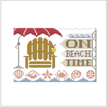 Схема вышивки крестом "Time To Beach"