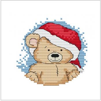 Схема вышивки крестом "Christmas Bear"