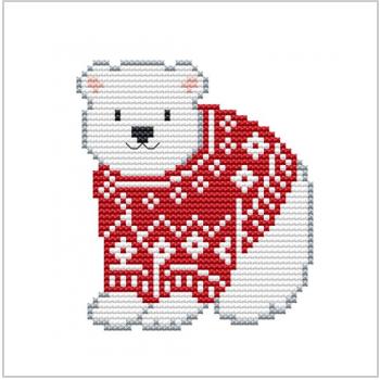 Схема вышивки крестом "Christmas Polar Bear"