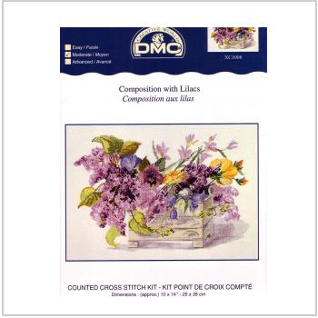 Схема вышивки "DMC XC11008 Composition wiyh lilacs"