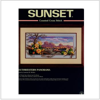 Схема вышивки "Sunset - South-Western Panorama"