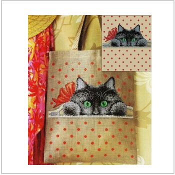Схема вышивки крестом "Cat Bag"