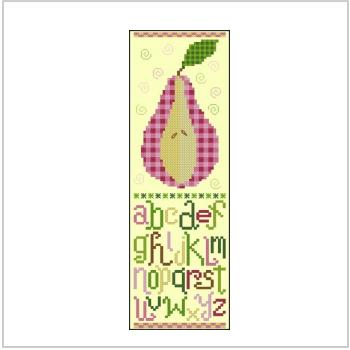 Схема вышивки крестом "Abc Pink Plaid Pear"
