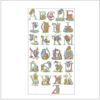 Схема вышивки крестом "Marmalade Cats Alphabet"