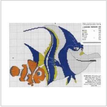 Схема вышивки крестом "Немо"