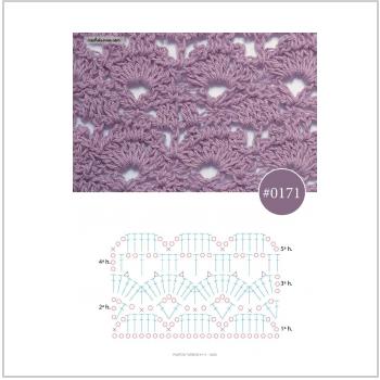 Плотный узор крючком 76