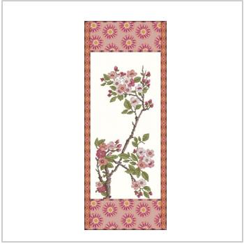 Схема вышивки крестом "Board with cherry flowers"