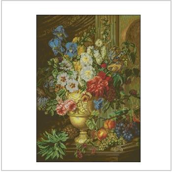 Схема вышивки крестом "Floral Still Life"