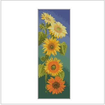 Схема вышивки крестом "Sunflowers panel"