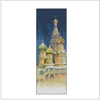 Схема вышивки крестом "St.Basil&#8217;s Cathedral in Moscow"