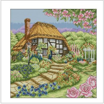 Схема вышивки крестом "Rose Cottage"