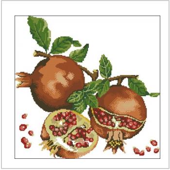 Схема вышивки крестом "Pomegranate Fruit"