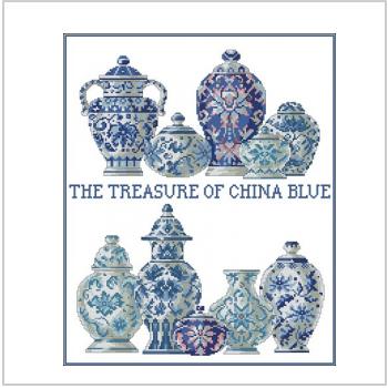 Схема вышивки крестом "The Treasure Of China Blue"