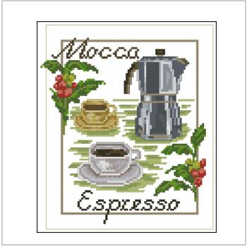 Схема вышивки крестом "Mocca — Espresso"