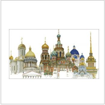 Схема вышивки крестом "Санкт Петербург Храм Спаса на крови"