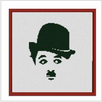НИК 1224 "Чарли Чаплин" - схема для вышивания (Конёк)