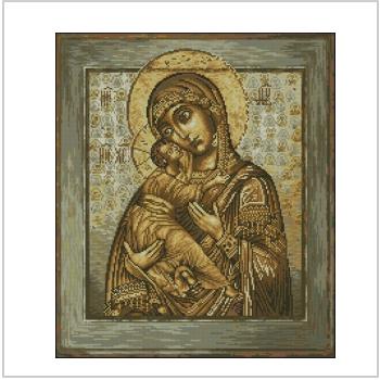 Схема вышивки крестом "Madonna of Vladimir"