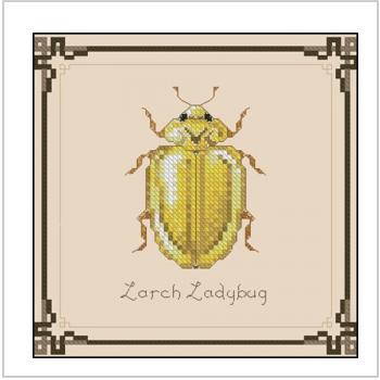 Схема вышивки крестом "The Larch Ladybug"