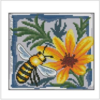 Схема вышивки крестом "ПС-630 Трудолюбивая пчелка"