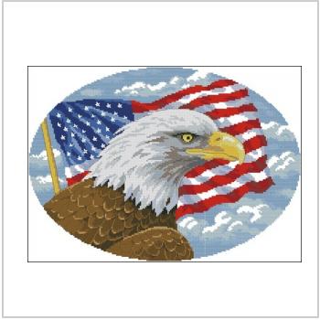 Схема вышивки крестом "Freedom eagle"