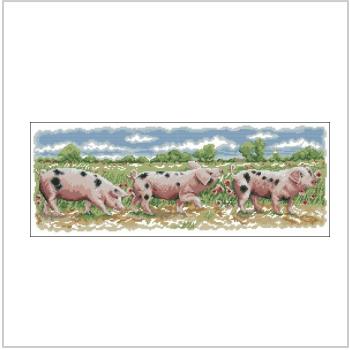 Схема вышивки крестом "Three Little Pigs Farmyards Friends"