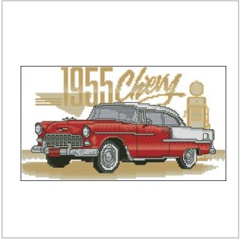 Схема вышивки крестом "1955 Chevy"