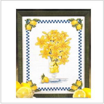 Схема вышивки крестом "Lemons & Lilies"