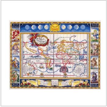 Схема вышивки крестом "Карта древнего мира"
