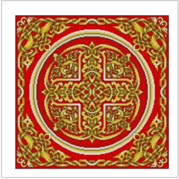Схема вышивки крестом "Золотой Орнамент (Пд-457)"