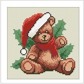 Схема вышивки крестом "Christmas Ted Pillow"