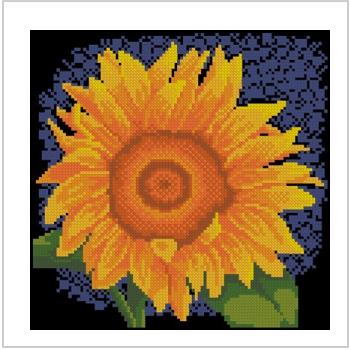 Схема вышивки крестом "Sunflower, Yellow Flower Serie"