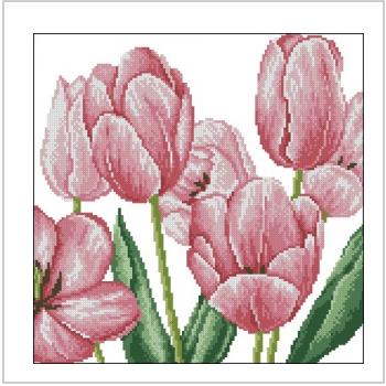 Схема вышивки крестом "Tulip Pillows 2"