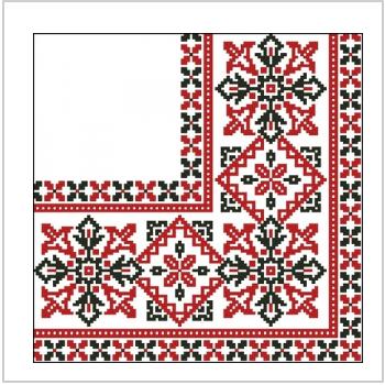 Схема вышивки крестом "Народная вышивка, узор №1"