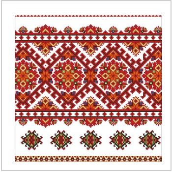 Схема вышивки крестом "Болгарский народный орнамент схема"