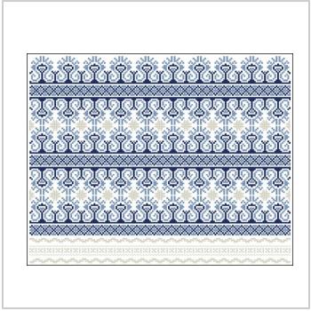 Схема вышивки крестом "Узор снежный орнамент"