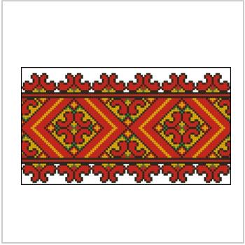 Схема вышивки крестом "Орнамент из книги Ксении Колотило"