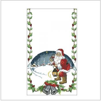 Схема вышивки крестом "Дорожка Santa Claus"