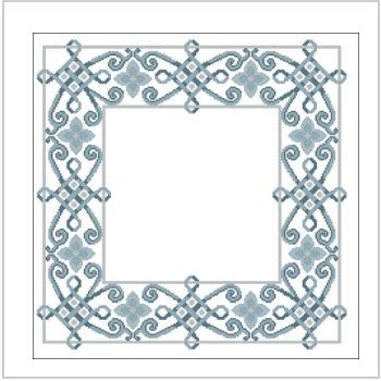 Схема вышивки крестом "Узорчатая рамка"
