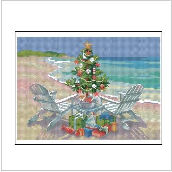 Схема вышивки крестом "Christmas on the Beach"
