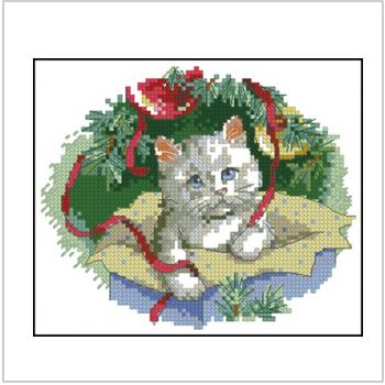Схема вышивки крестом "Kitty Keepsake Ornaments 2"