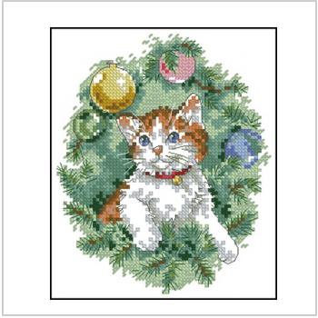 Схема вышивки крестом "Kitty Keepsake Ornaments 6"