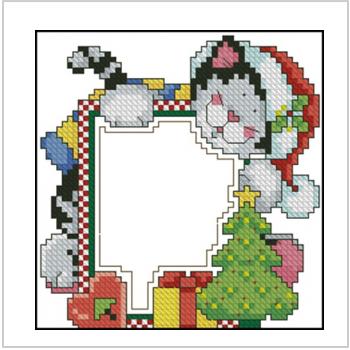 Схема вышивки крестом "Christmas Photo Frame 2"