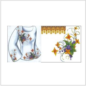 Схема вышивки крестом "Сорочка жіноча «Квiткова фантазiя»"