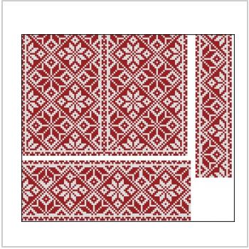 Схема вышивки крестом "Мужская вышиванка, узор №2"