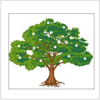 Схема вышивки крестом "Денежное дерево"