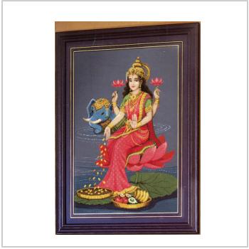 Схема вышивки "44-A Lakshmi - Indian Goddess of Beauty, Wealth and Pleasure"