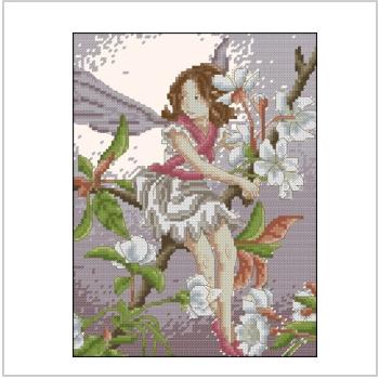 Схема вышивки крестом "Wild Cherry Blossom Fairy"